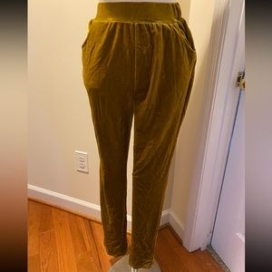 SHEIN velvet joggers